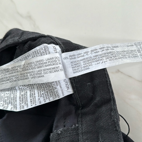 NWT ZARA cut out jeans black size 27 or size 4 festival - Picture 16 of 16